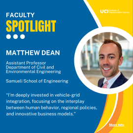 ITS-Irvine Faculty Spotlight:  Matthew Dean