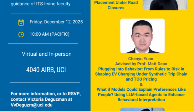 Emerging Scholars Transportation Research Showcase III - dec 12