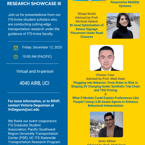 Emerging Scholars Transportation Research Showcase III